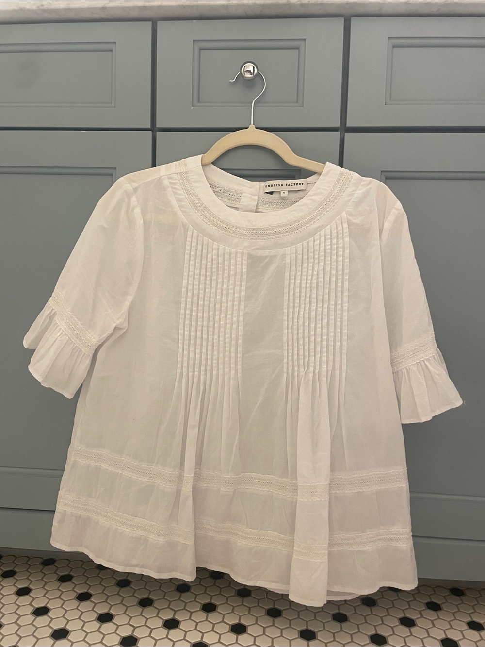 English Factory White Lace Detailed Bloused